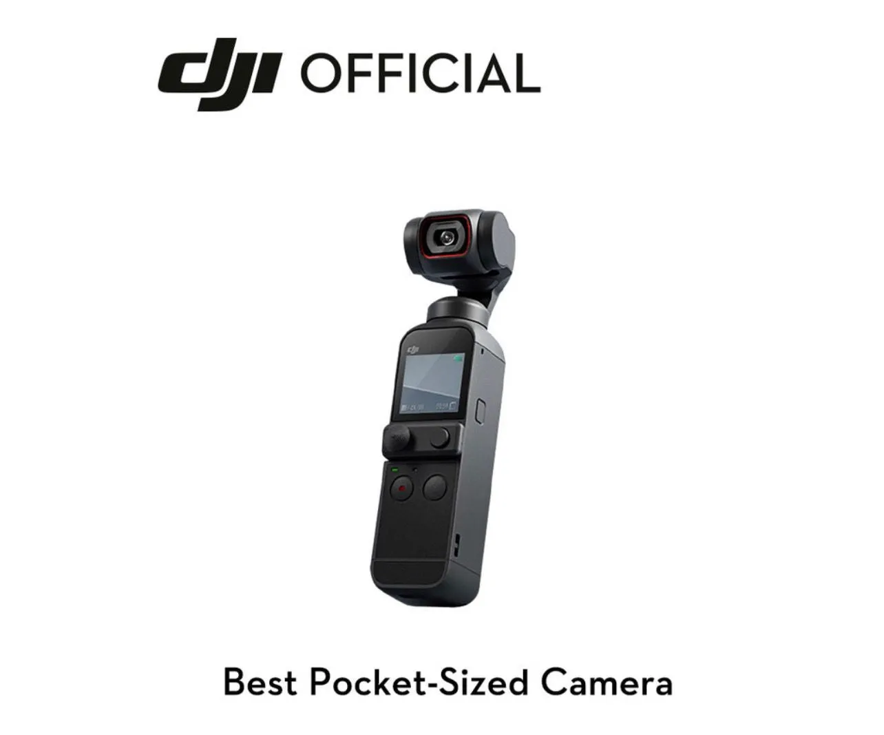 DJI Pocket 2 (4K Gimbal Stabilized Pocket Size Video Camera Ideal for Vlogging) - 1 Year Warranty