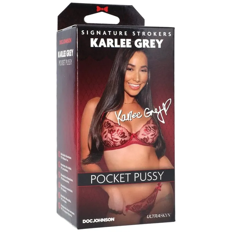 Doc Johnson Signature Strokers Karlee Grey Pocket Pussy