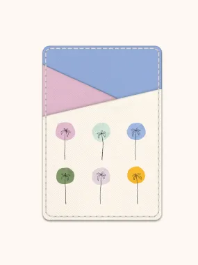 Dotted Palms Stick-On Cell Phone Wallet