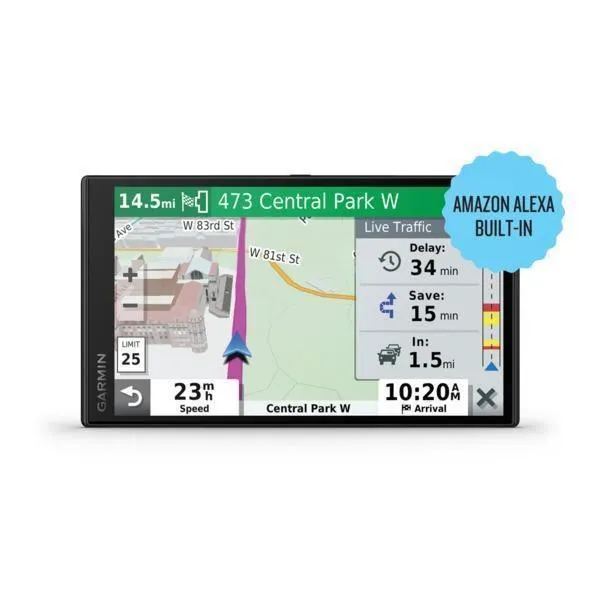 DriveSmart 65 6.95-Inch GPS Navigator with Amazon Alexa, Bluetooth, Wi-Fi, and Traffic Alerts