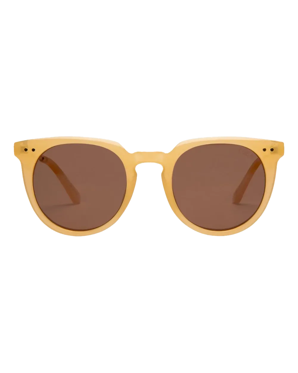 Ella Polarised Sunglasses in Pineapple & Brown