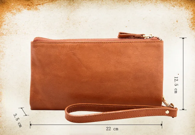 Fashion Leather Zipper Phone Wallet 9334