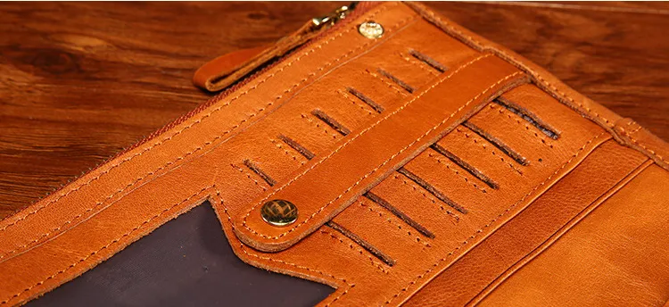 Fashion Leather Zipper Phone Wallet 9334