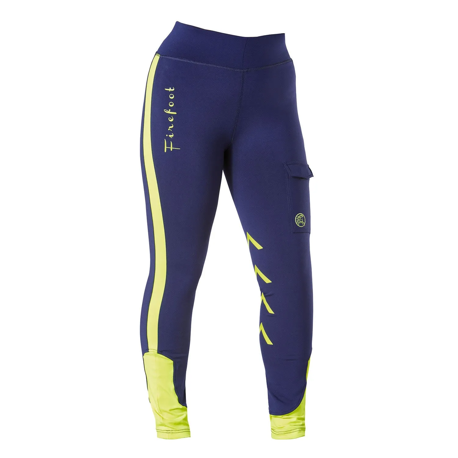 Firefoot Ripon Reflective Breeches Kids Navy/Yellow