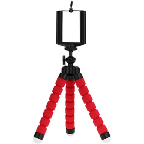 Flexible Camera Tripod - Spider Tripod Stand for Phone - Red Phone Tripod