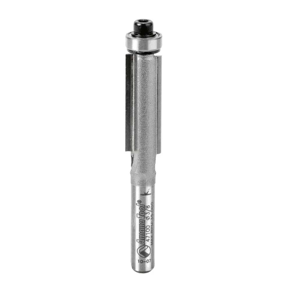 Flush Trim Router Bit | 3⁄8 Dia x 1" x 1⁄4 Shank | 47100 | 738685871003