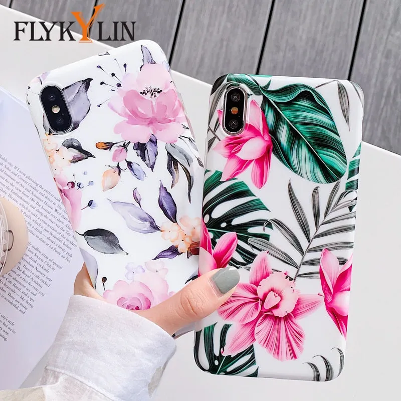 FLYKYLIN Ring Stand Case For Samsung Galaxy A50 A70 A40 Back Cover on Art Splice Marble Shell SKin Soft IMD Silicone Phone Coque