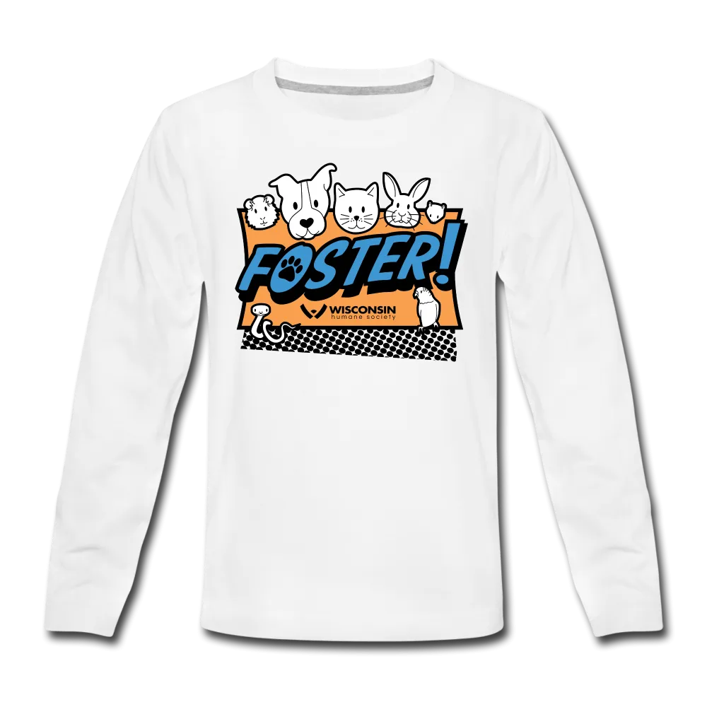 Foster Logo Kids' Premium Long Sleeve T-Shirt