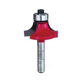 Freud 34-112 Router Bit, 1-1/4 in Dia Cutter, 2-3/16 in OAL, 1/4 in Dia Shank, 4-Cutter, Carbide