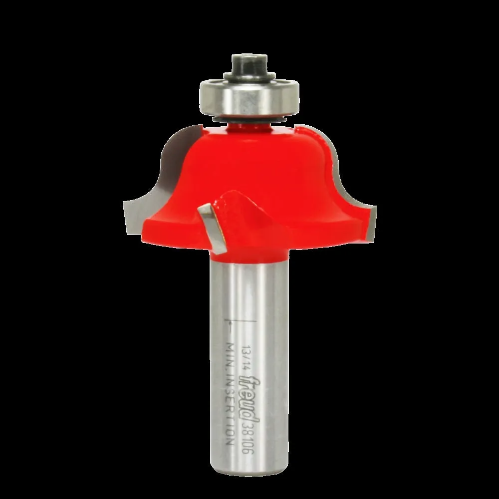 Freud 38-106 Router Bit, 1-5/8 in Dia Cutter, 2-9/16 in OAL, 1/2 in Dia Shank, 4-Cutter, Carbide