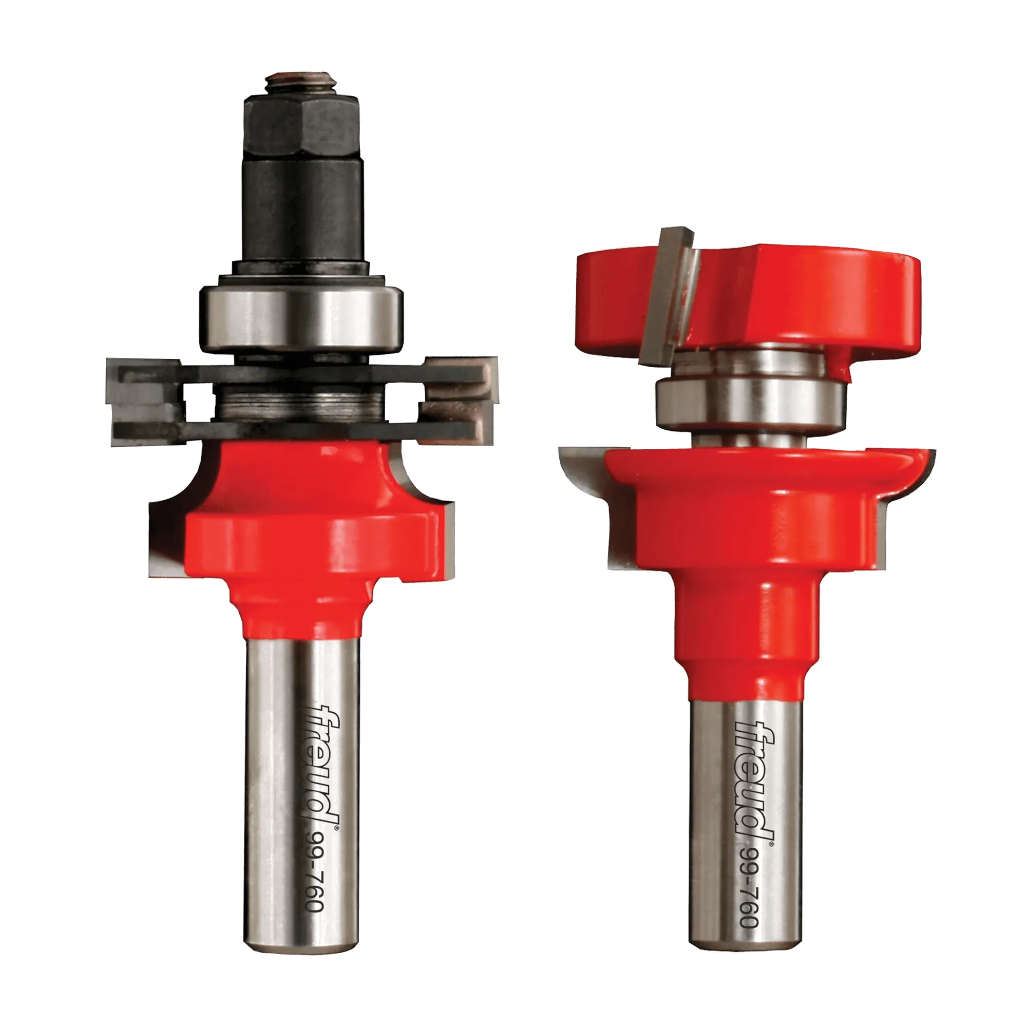 Freud® 99-760 Quarter- Round Premier Adjustable Rail and Stile Router Bit Set - 1-11/16" Dia x 1-1/4" H x 1/2" Shank