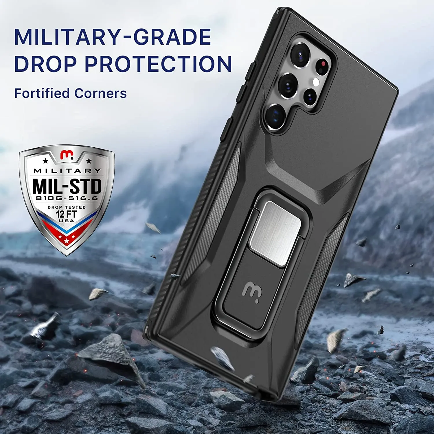 Galaxy S22 Ultra Shockproof Magnetic Heavy Duty Protective Case