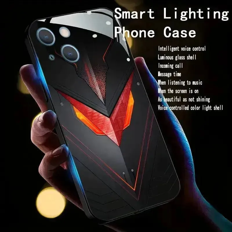 Glowing Armour Flashing Smart Voice Controlled Cover (For iPhone)