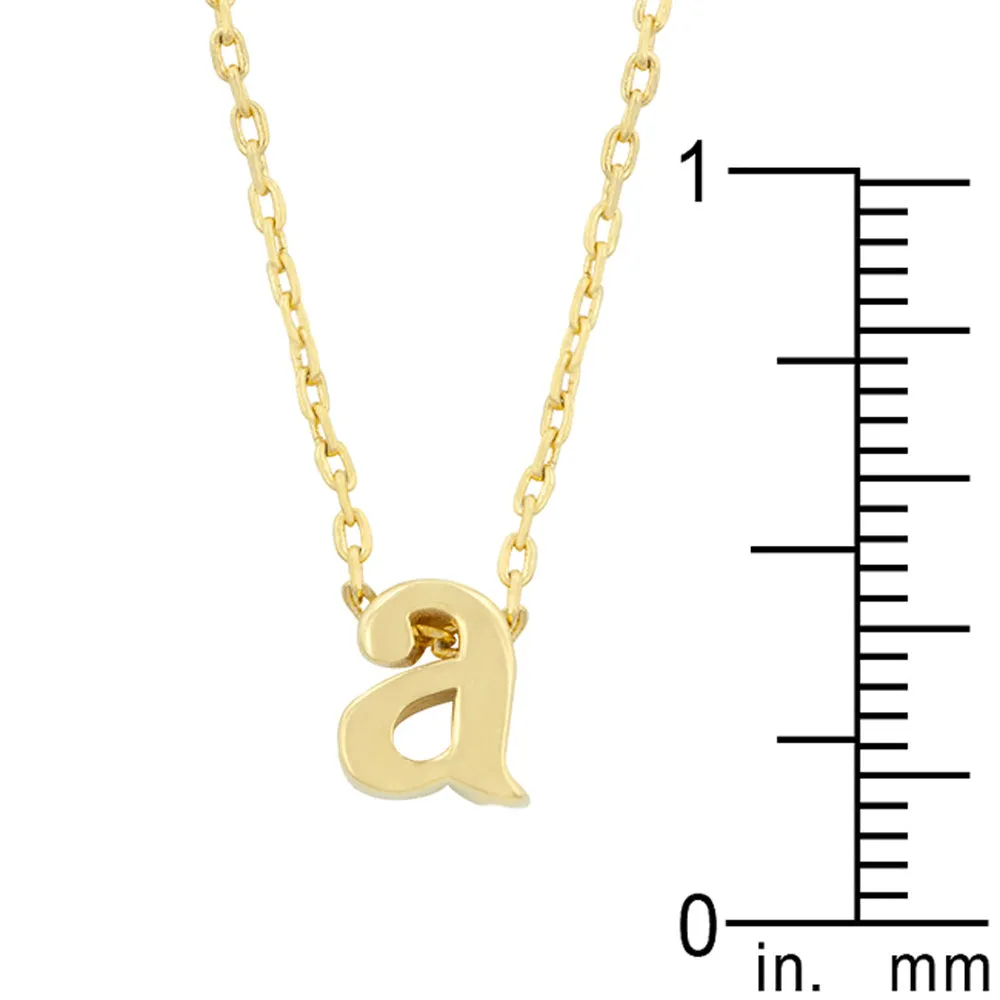 Golden Initial A Pendant