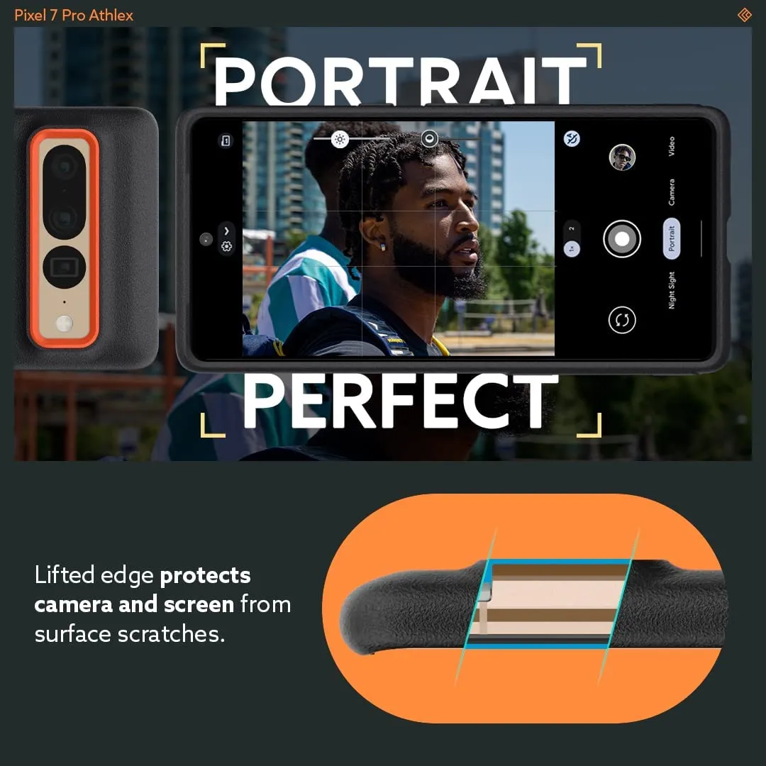 Google Pixel 7 Pro Case, Military Grade Drop Tested Case - Active Orange