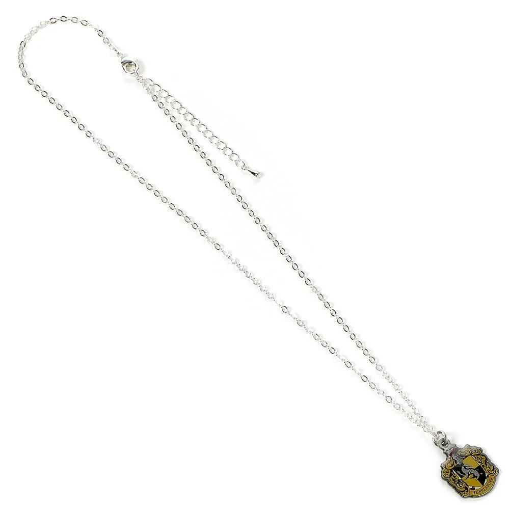 Harry Potter Silver Plated Necklace - Hufflepuff House Crest