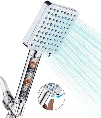 High Pressure 6 Spray Mode Showerhead