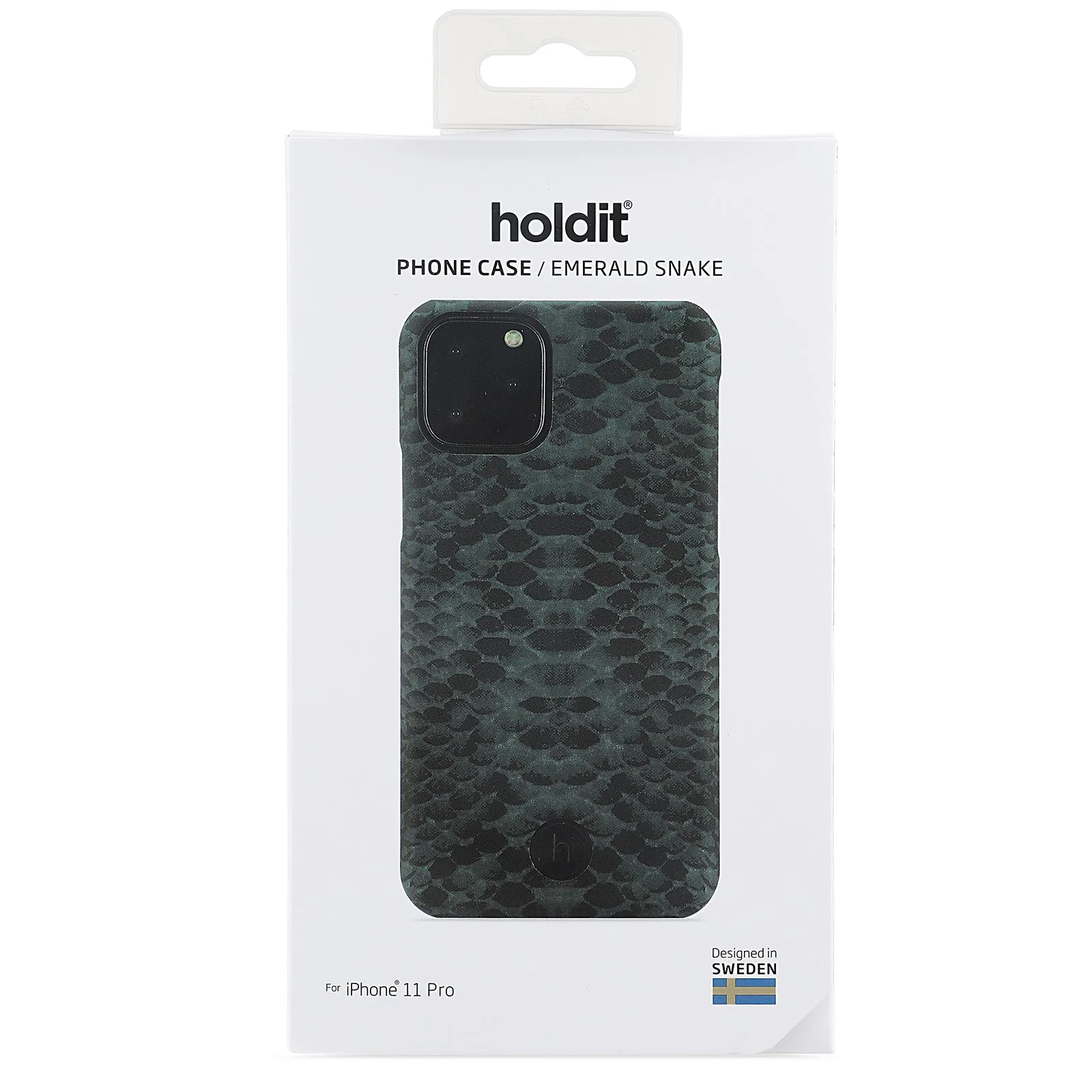 Holdit Style Phone Case for iPhone 11 Pro / Xs / X Snake Series - PARIS EMERALD SNAKE