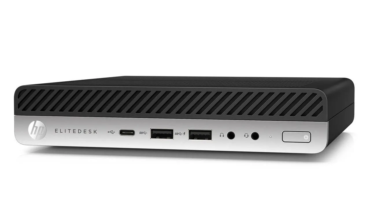 HP EliteDesk 800 G4 Mini, Intel Core i7-8700T, 32GB RAM, 512GB NVME Solid State Drive, Built-in Wi-Fi, HDMI Compatible, Windows 11 Pro