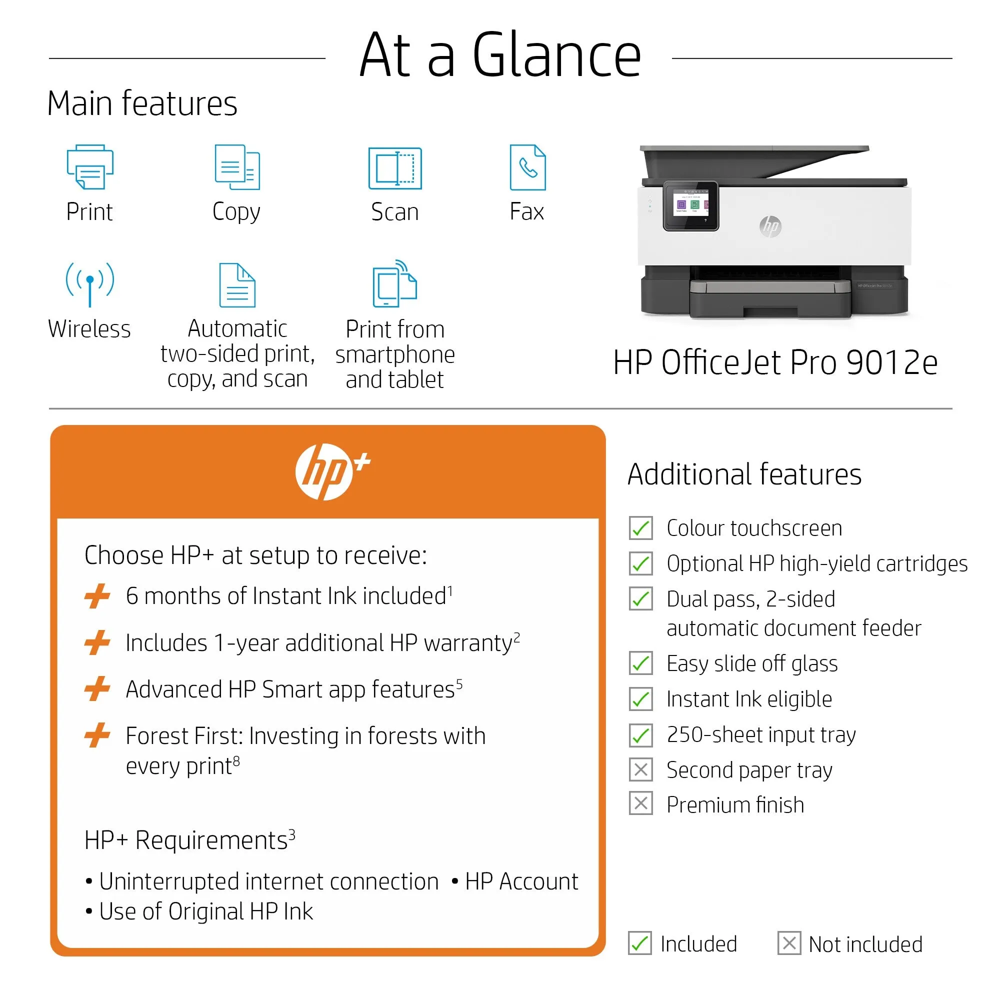 HP OfficeJet Pro 9012e All-in-One Printer