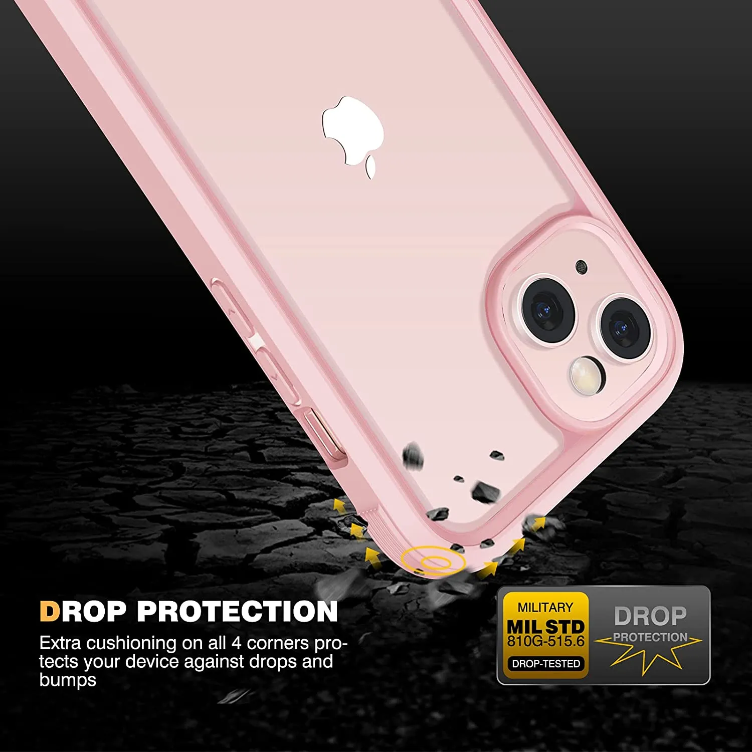 iPhone 13 Mini Full Body Rugged Case with Built-in Touch Sensitive Anti-Scratch Screen Protector