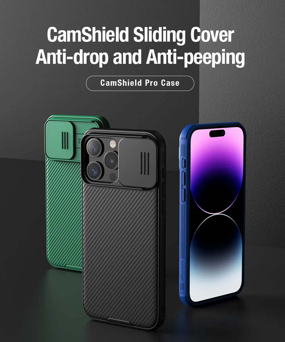 iPhone 15 Pro Max Case Cover | Camshield Pro Series | Blue