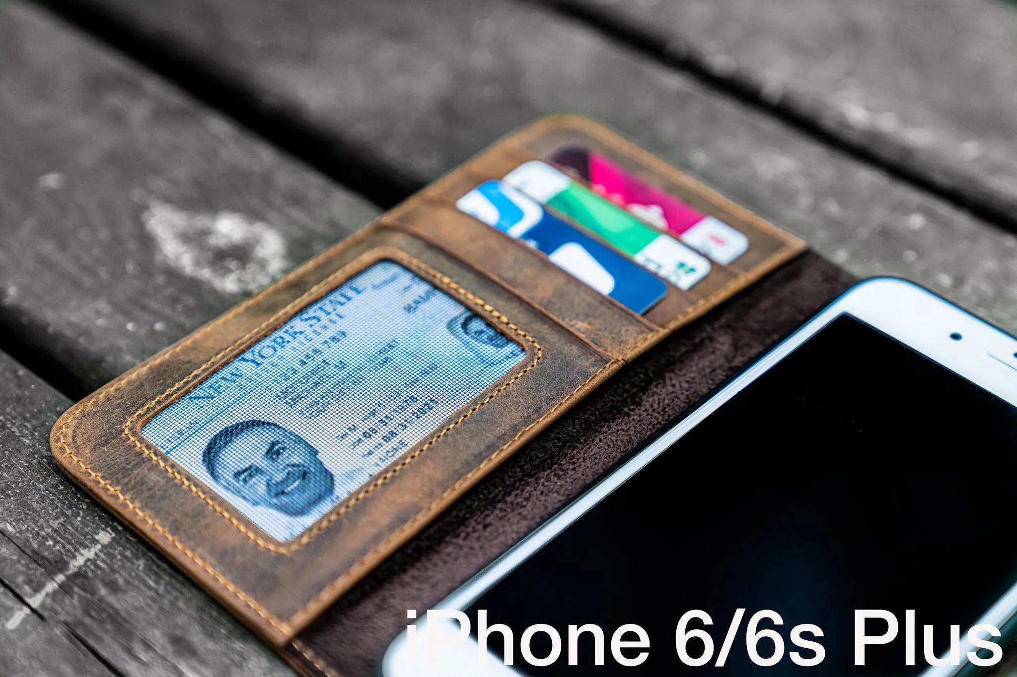 iPhone 6/6s Plus Leather Wallet Case - No.01