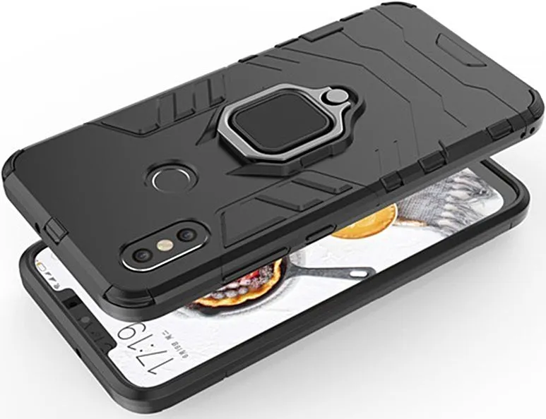 iPhone 8 Rugged Case with Stand - Black