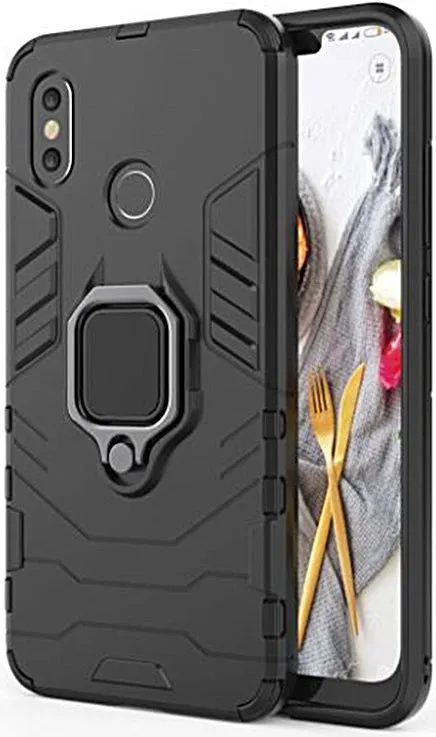 iPhone 8 Rugged Case with Stand - Black