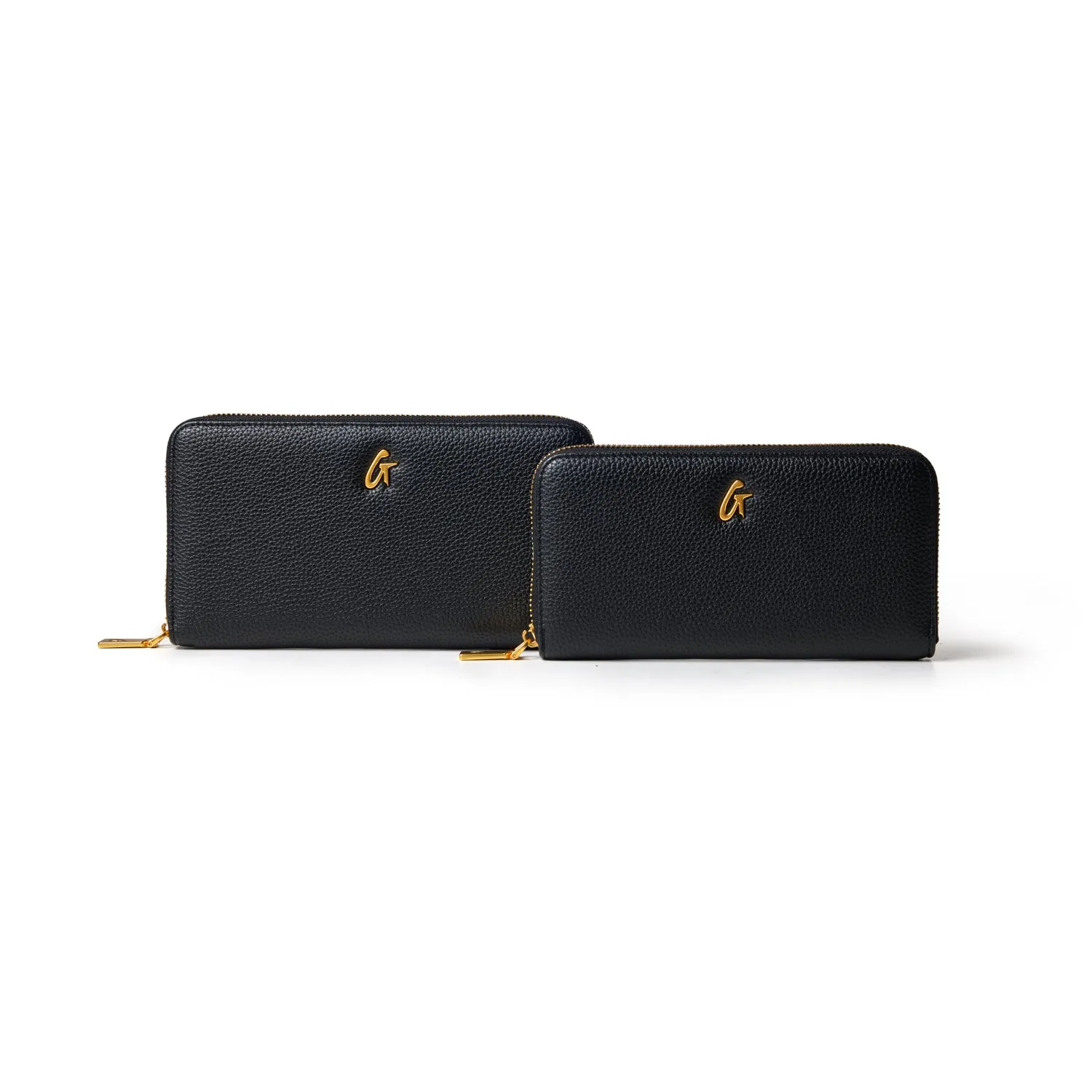 JUMBO PEBBLE WALLET - BLACK