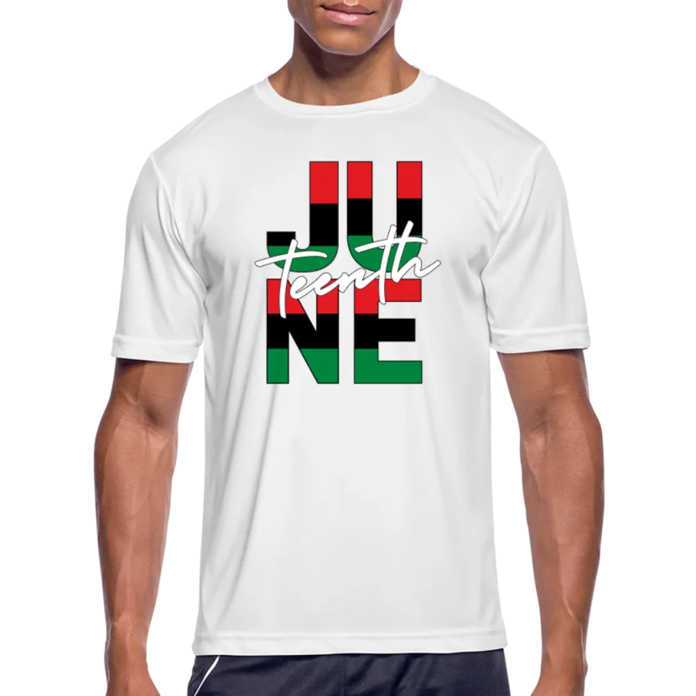 Juneteenth RBG Squared Men’s Moisture Wicking Performance T-Shirt