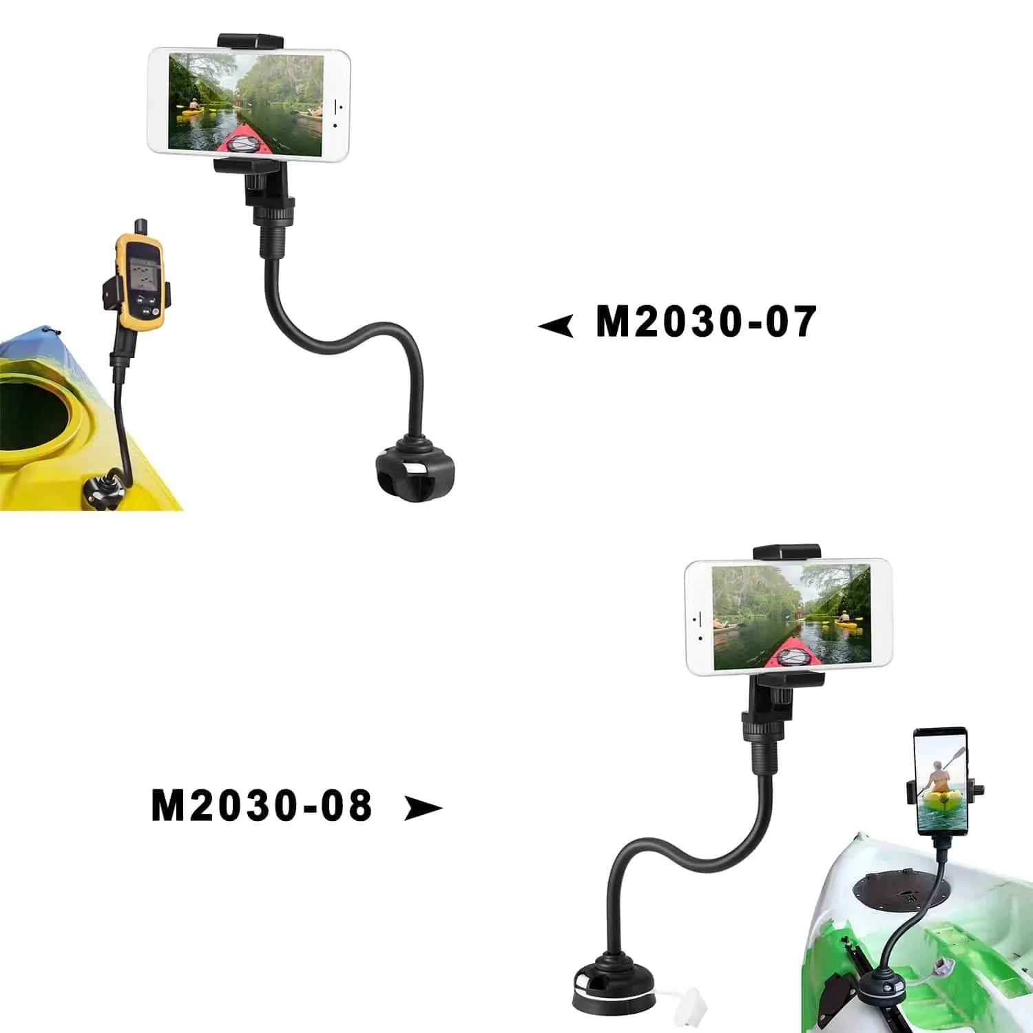 Kayak Phone Mount Universal Boat Bracket Canoe Camera Mount Holder with Flexible Long Arm kayak accessories Mobile Support