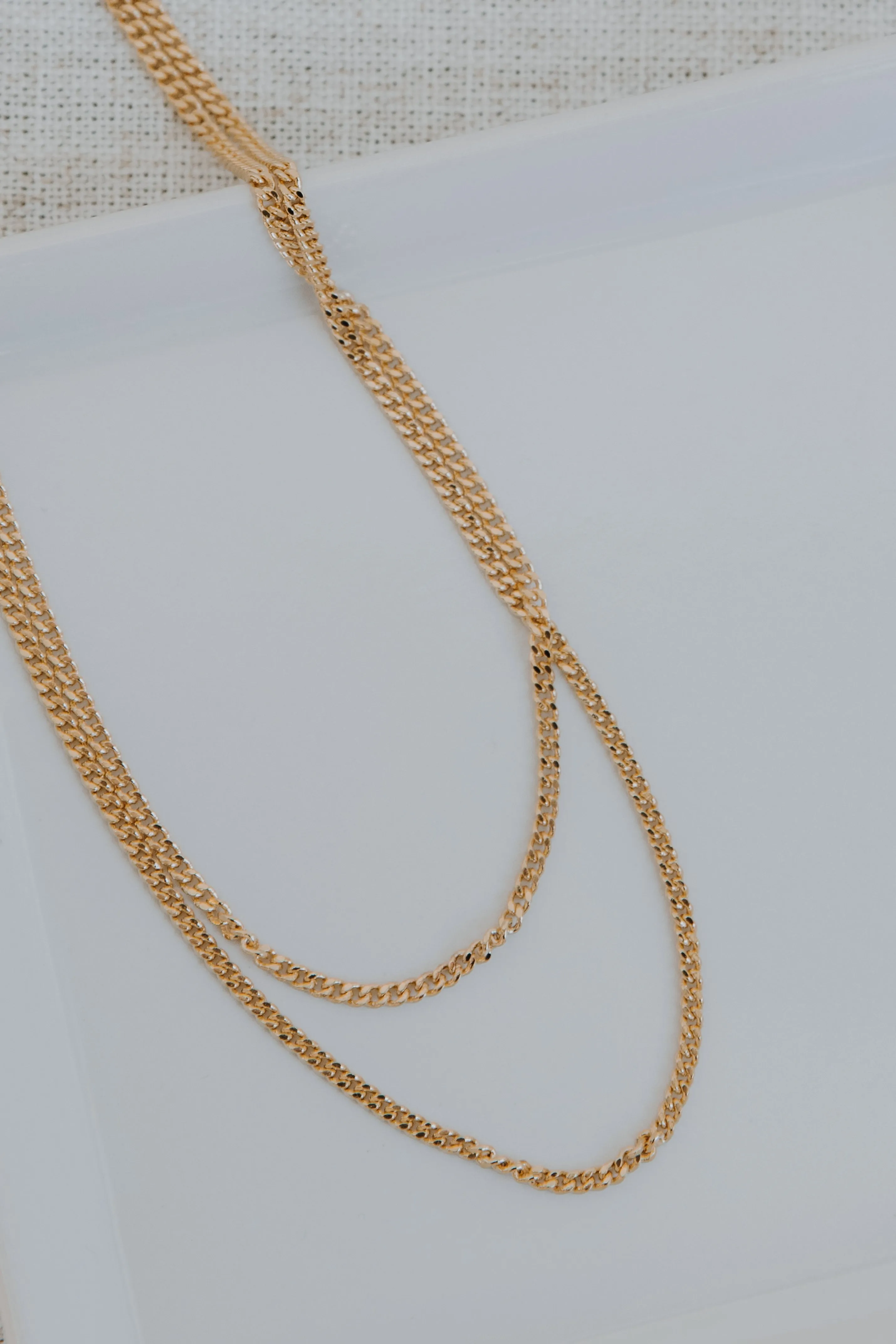 Kendall Gold Layered Chain Necklace