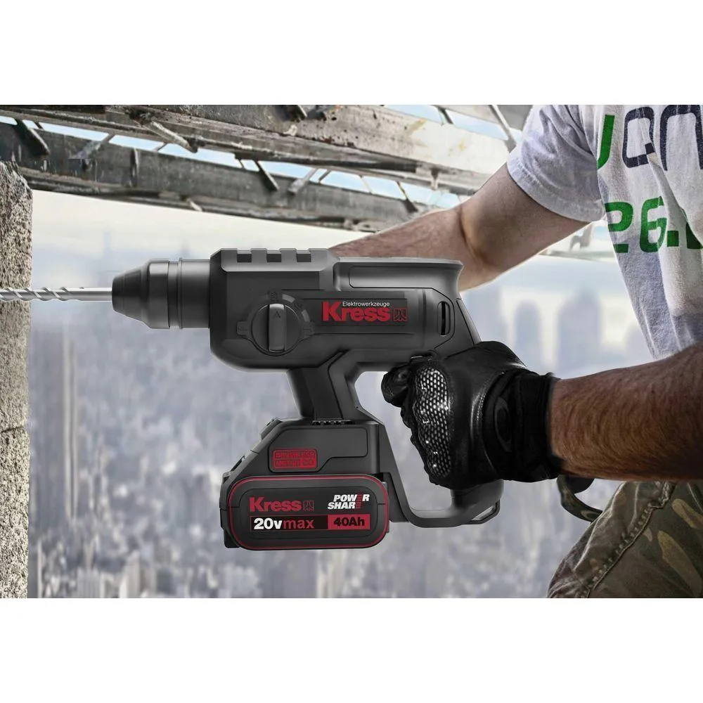 Kress KU390 20V Cordless SDS-plus Brushless Rotary Hammer