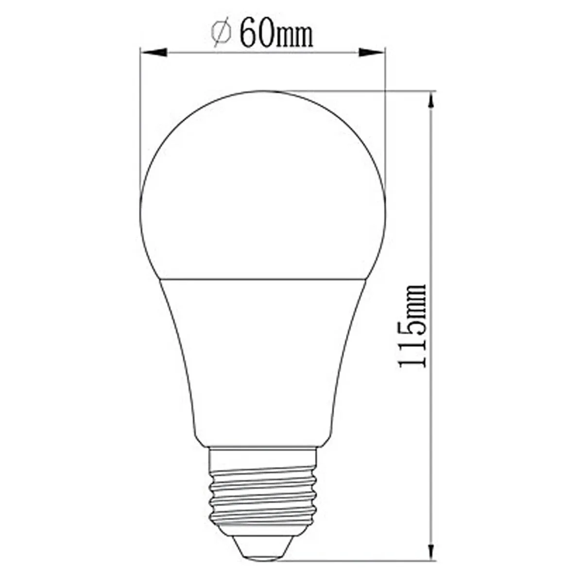 LAP  E27 A60 RGB & White LED Smart Light Bulb 7.3W 806lm 3 Pack