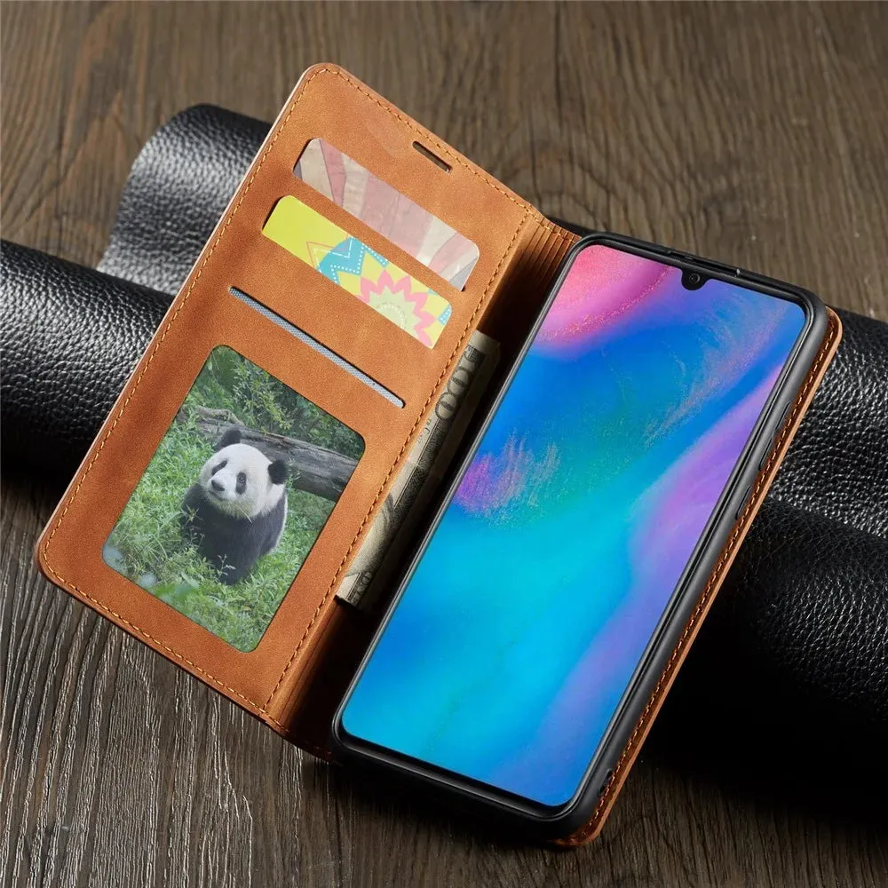 Leather Wallet Case for Huawei P30 P20 P40 Pro Lite Flip Cover Mate 20 30 Pro Lite P Smart Plus 2019 2020 Folio Coque Card Slots