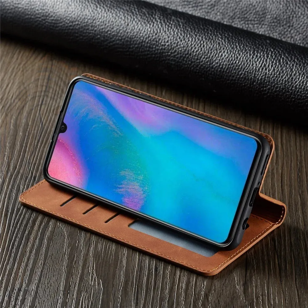 Leather Wallet Case for Huawei P30 P20 P40 Pro Lite Flip Cover Mate 20 30 Pro Lite P Smart Plus 2019 2020 Folio Coque Card Slots