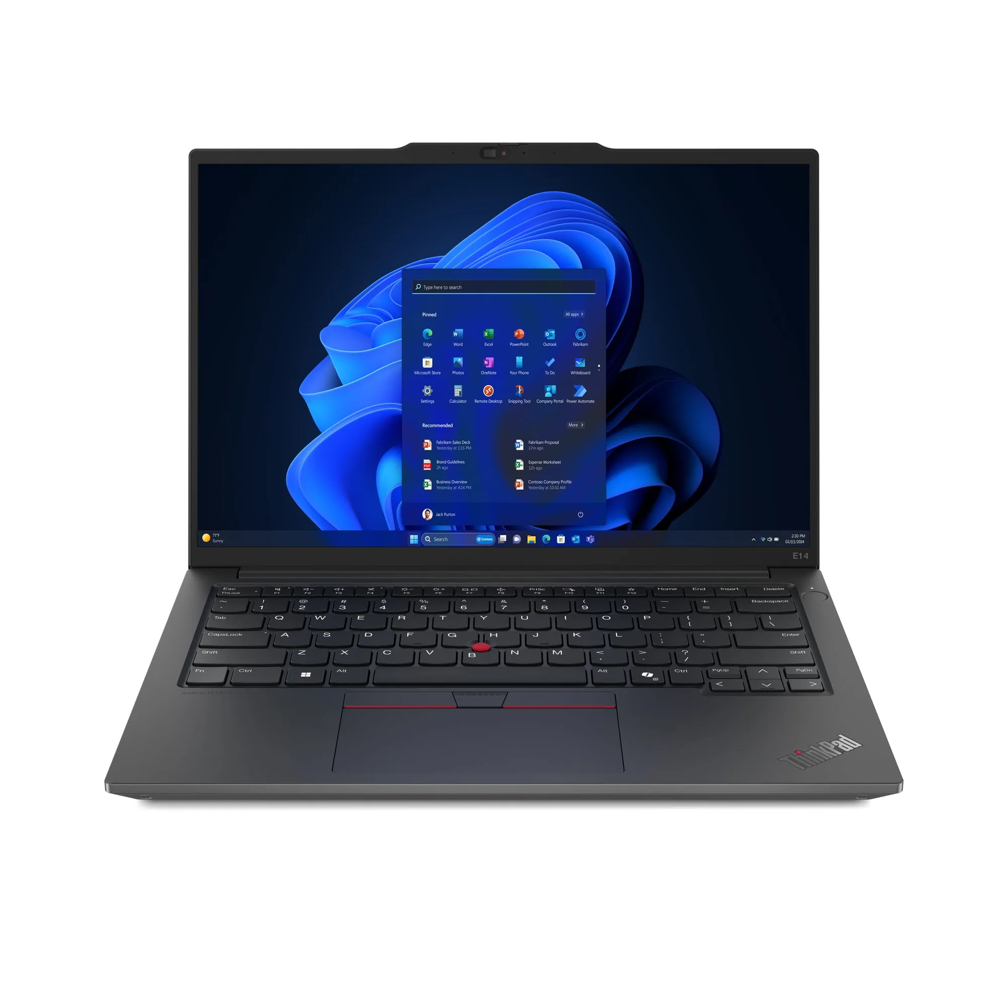 Lenovo Thinkpad E14 Gen 6 21M7 - 180-Degree Hinge Design - Intel Core Ultra 7 - 155H / Up To 4.8 Ghz - Win 11 Pro - Inte