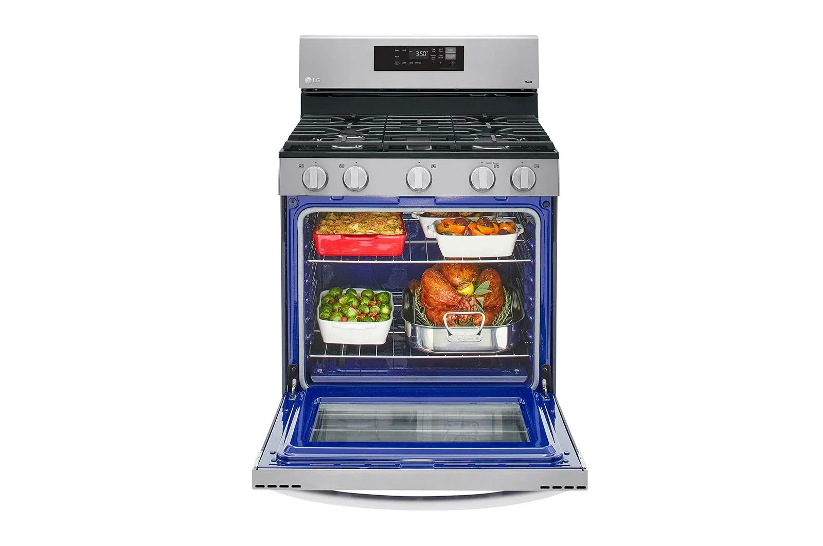 Lg LRGL5821S 5.8 cu ft. Smart Wi-Fi Enabled Gas Range with EasyClean®