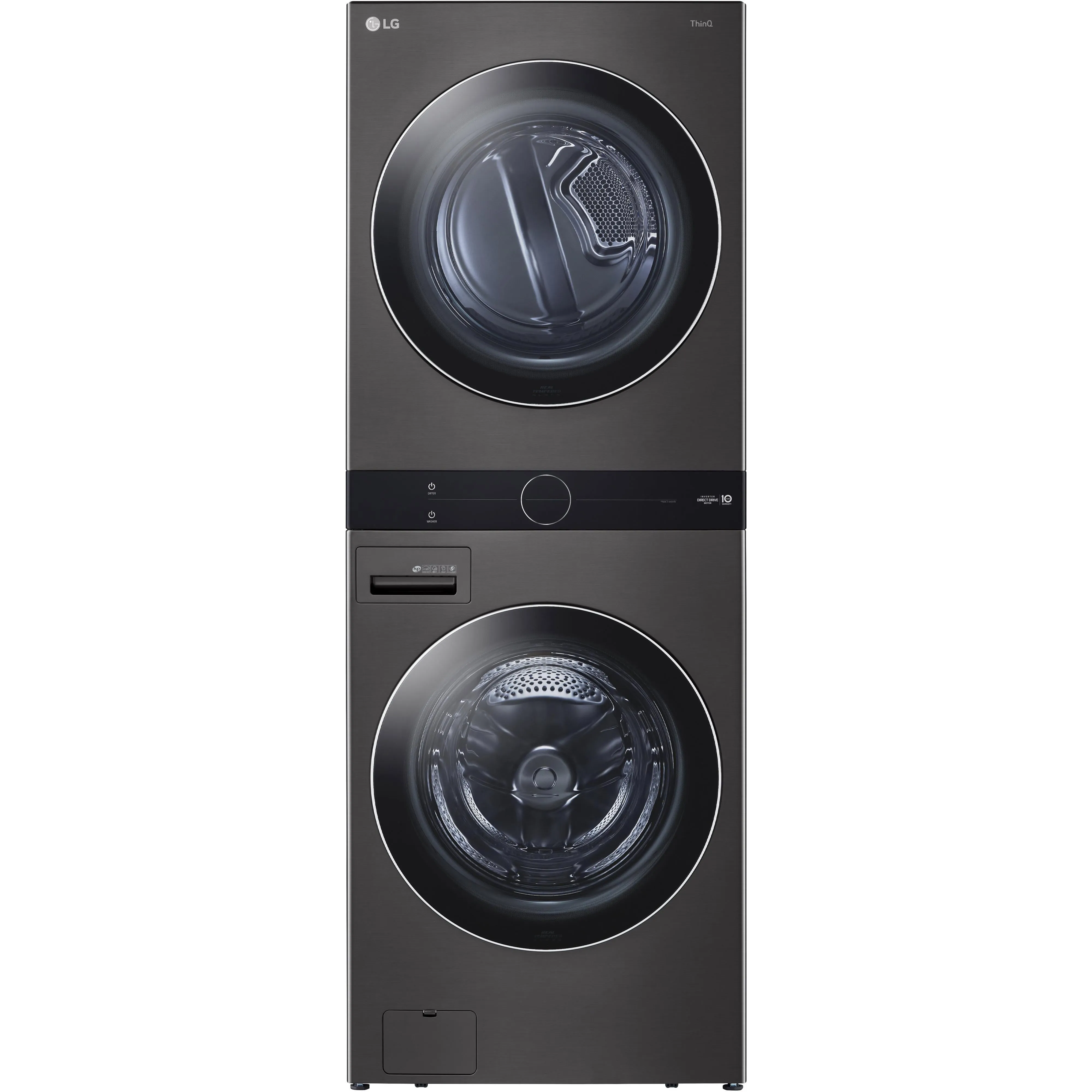 LG Stacked Washer/Dryer Gas Laundry Center with TurboWash™ 360 Technology WKGX201HBA