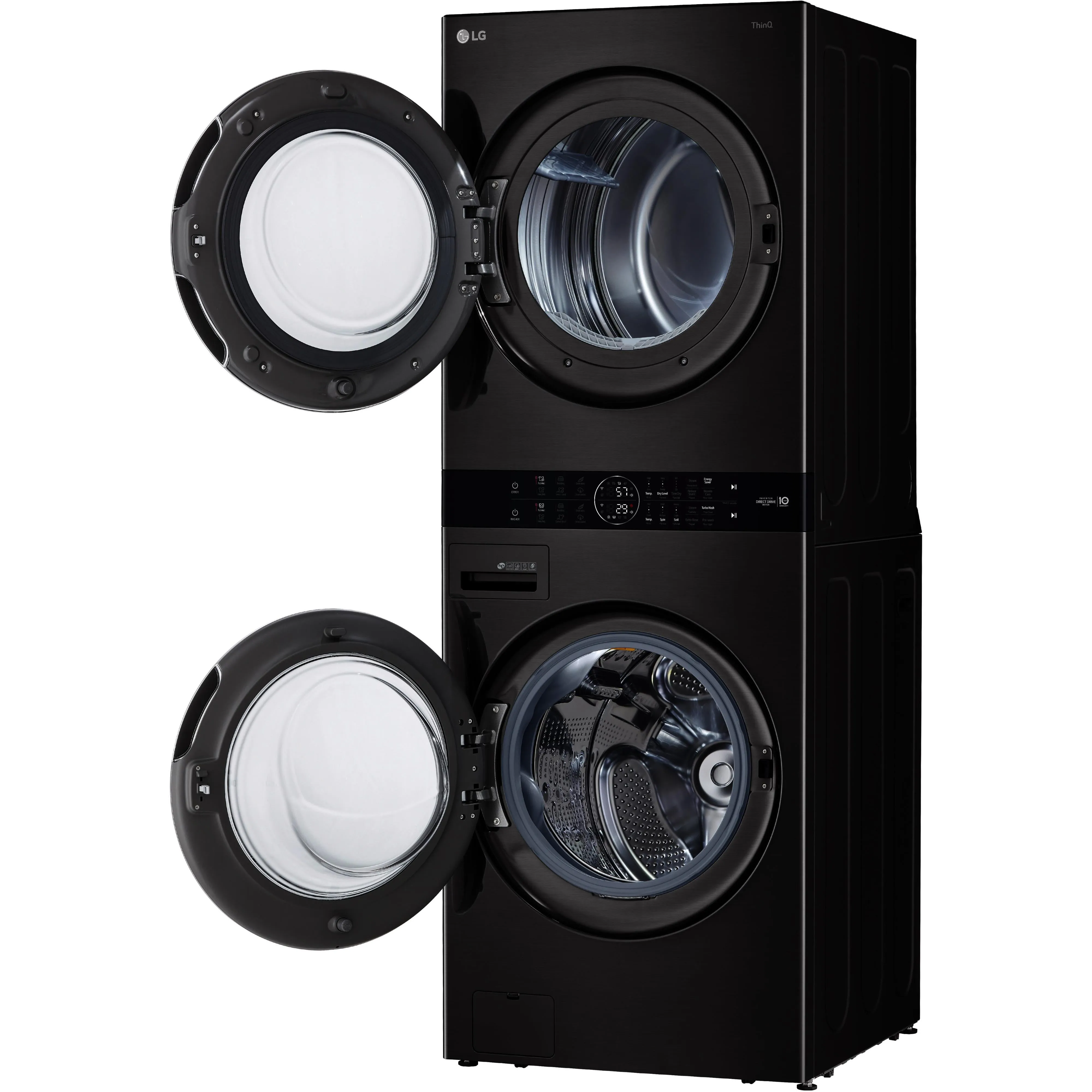 LG Stacked Washer/Dryer Gas Laundry Center with TurboWash™ 360 Technology WKGX201HBA