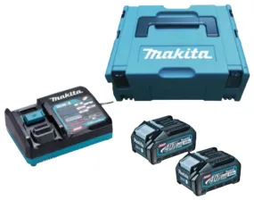 Makita MKP1G002 Makpac 40V Power Source Kit (4.0ah) (BL4040X2 DC40RA) | Model: M*191K01-6