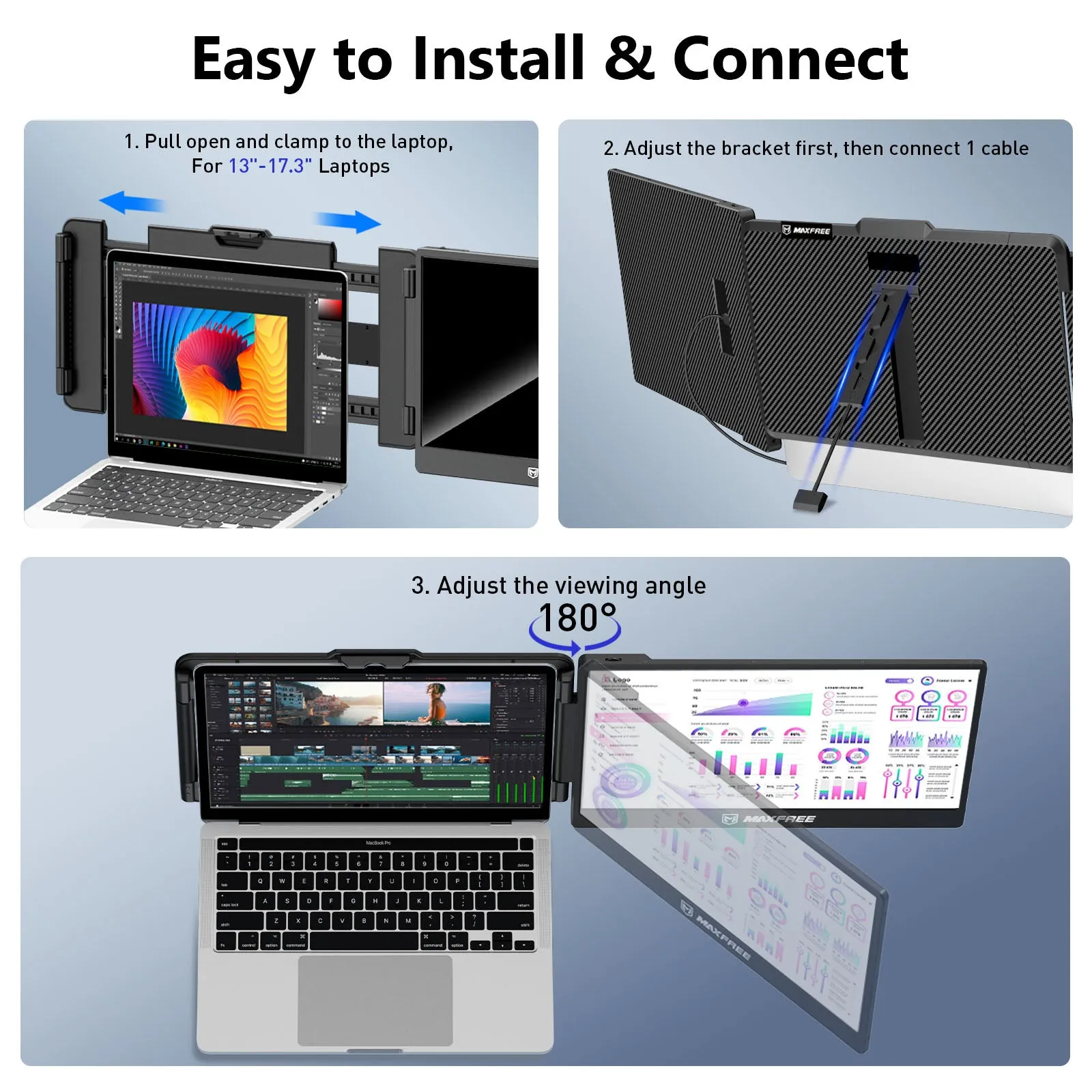 Maxfree S1 14" Laptop Screen Extender