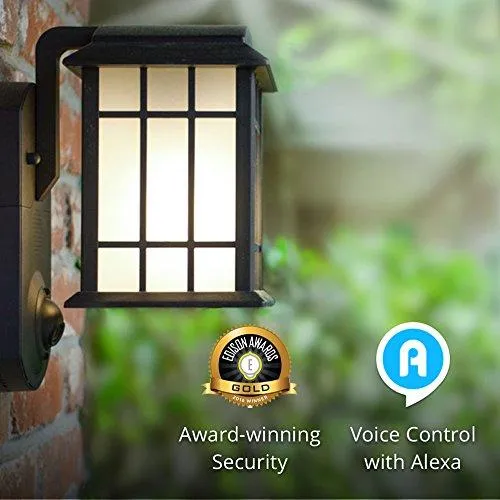 Maximus Video Security Camera and Outdoor Light - Craftsman - Compatible with Alexa