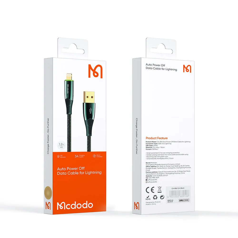 Mcdodo CA-806 | USB to Lightning Mobile Cable | Auto Power Off