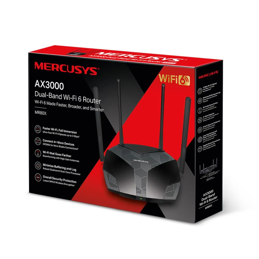 Mercusys Router MR80X V3 AX3000