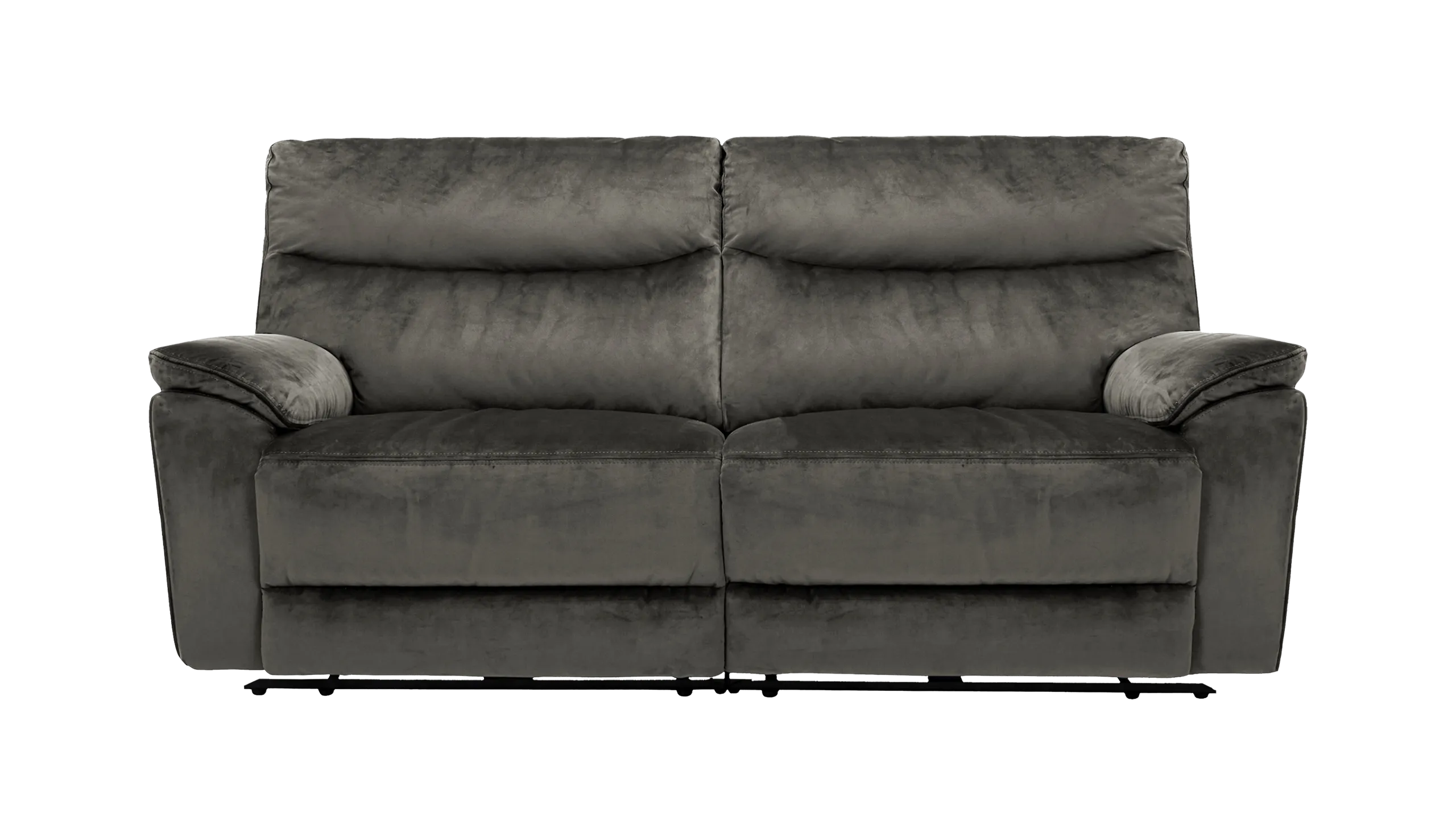 Micah 3 Seater Power Recliner Velvet Sofa With Powered Headrests