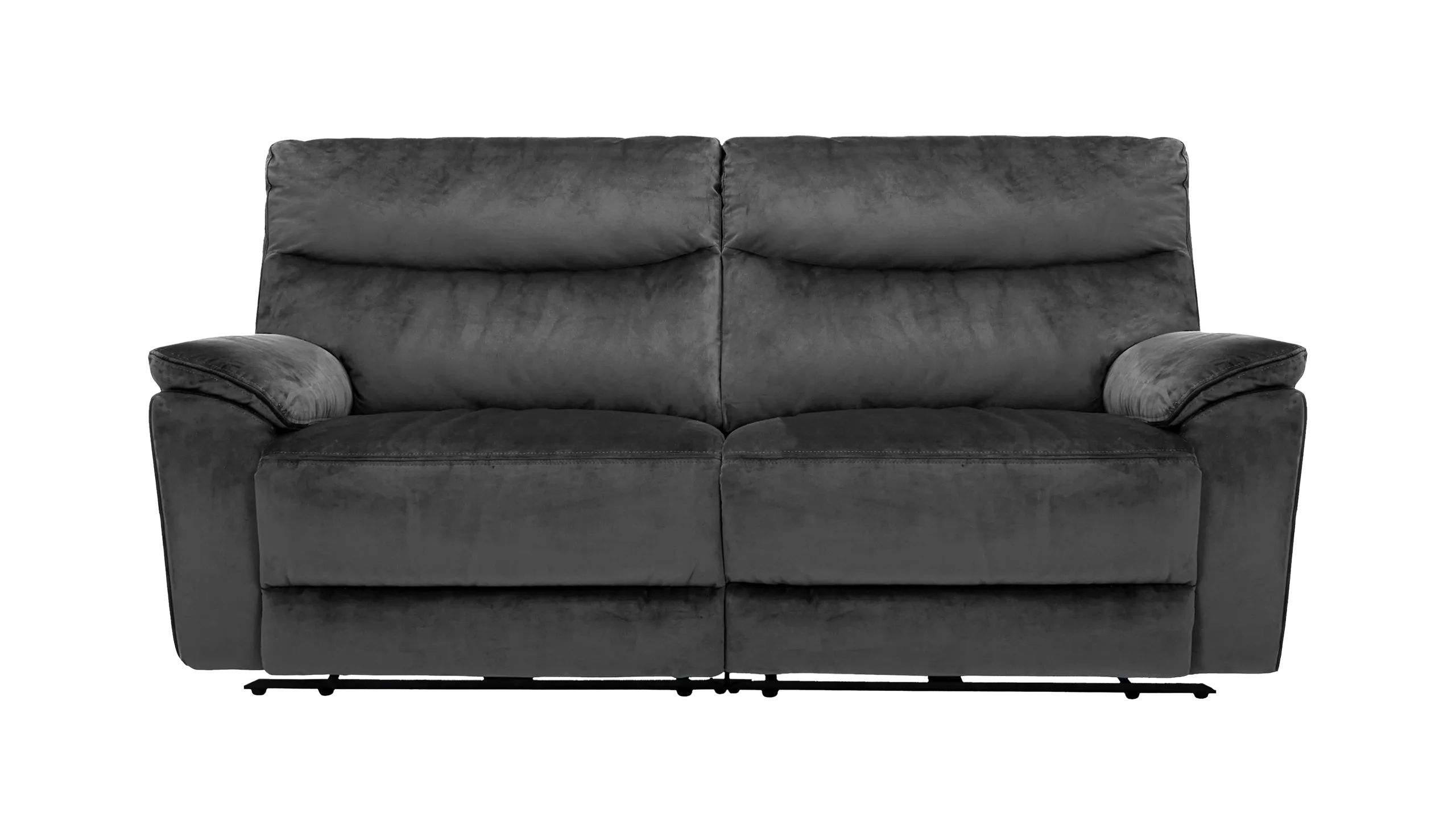 Micah 3 Seater Power Recliner Velvet Sofa With Powered Headrests