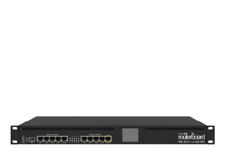 Mikrotik Rb3011uias-Rm Wired Router Gigabit Ethernet Black