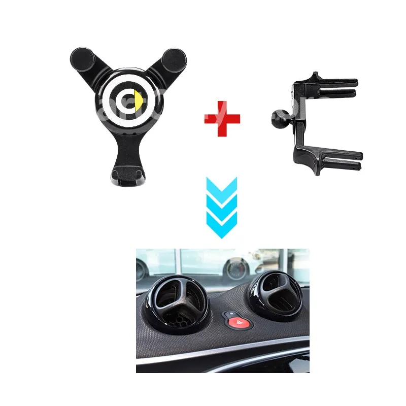 Mobile Phone Charging Navigation Bracket For Mercedes Smart 453 451 450 Fortwo Forfour Interior Accessories